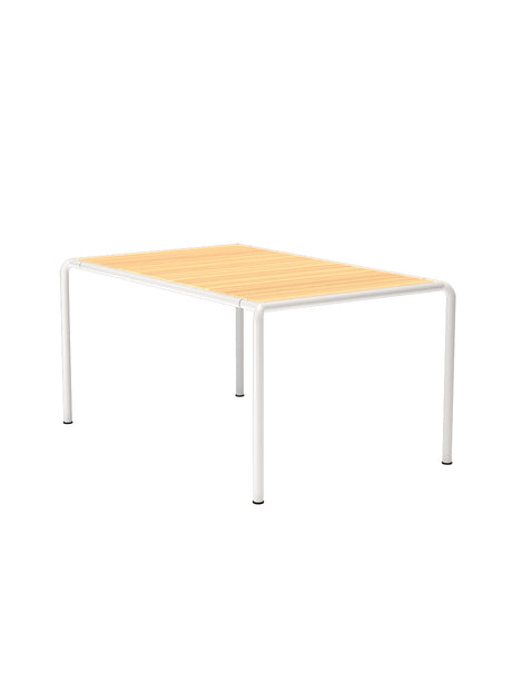 Avanti Dining table 153 x 98 cm fra Houe - Muted White stel - Fyrretræ bordplade - Jacobsen Plus