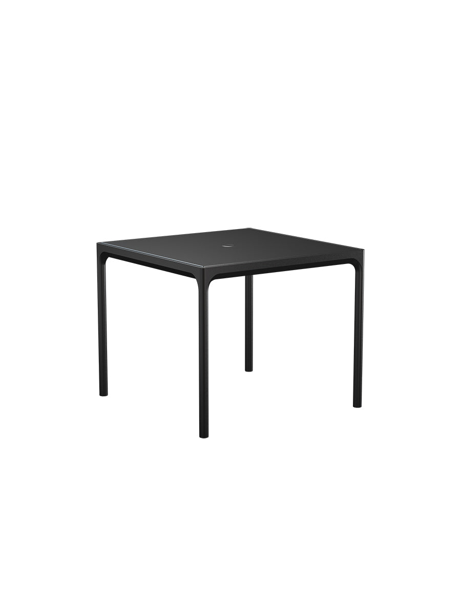 Four alu table 90 x 90 cm fra Houe - Black - Jacobsen Plus