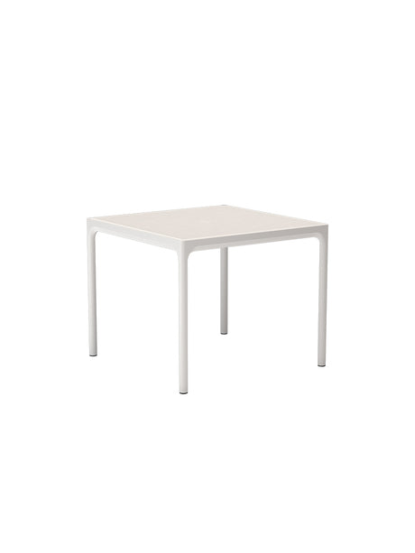 Four Alu Tisch 90 x 90 cm von Houe - Gedämpftes Weiß - Jacobsen Plus