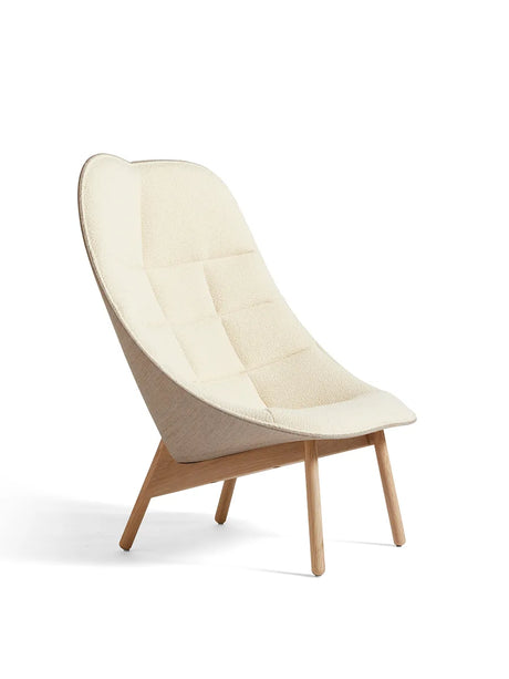 Uchiwa Quilted Sessel von HAY - Eg-Flamiber Cream-Canvas 244 - Jacobsen Plus