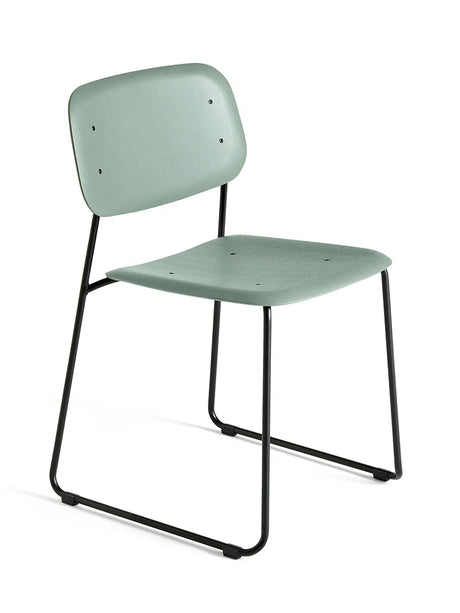 Soft Edge 50 Sled Stuhl von Hay - Dusty Green - Sort - Jacobsen Plus