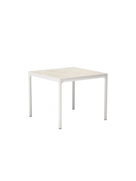 Four Ceramic Table 90 x 90 cm von Houe - Shell / Muted White - Jacobsen Plus