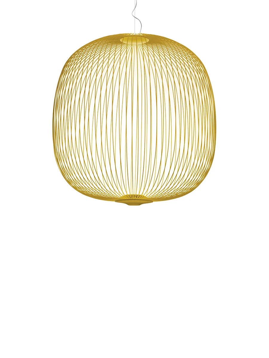 Spokes 2 Pendelleuchte von Foscarini - Groß / Gold / LED – mit Dimmer - Jacobsen Plus