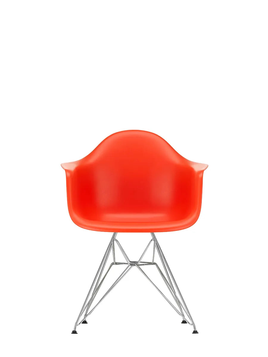 Eames Plastic Armchair DAR, verchromt von Vitra