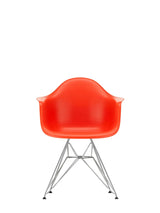 Eames Plastic Armchair DAR, verchromt von Vitra - Mohnrot - Jacobsen Plus