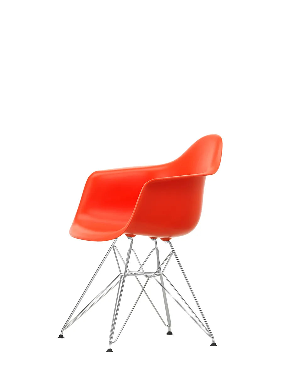 Eames Plastic Armchair DAR, verchromt von Vitra