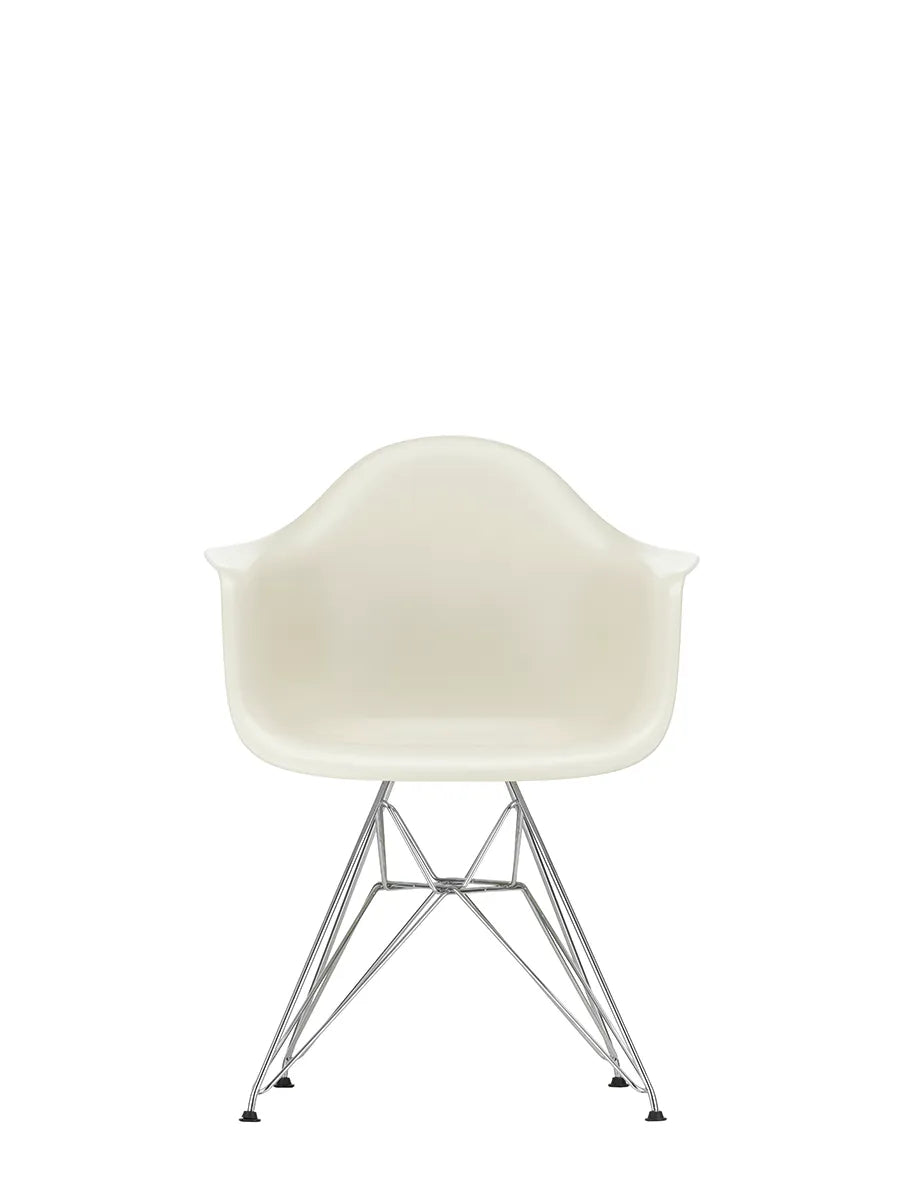 Eames Plastic Armchair DAR, verchromt von Vitra