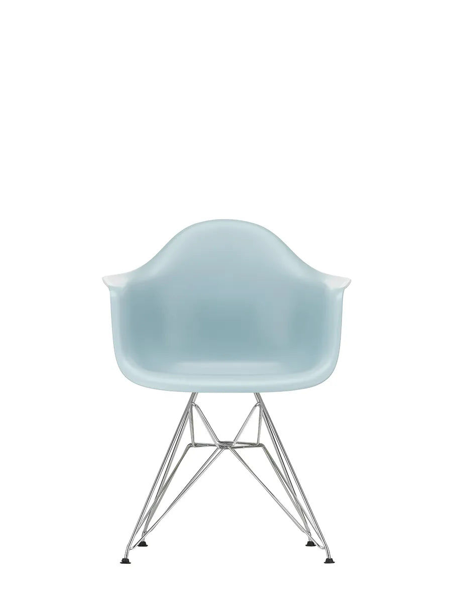 Eames Plastic Armchair DAR, verchromt von Vitra - Ice Grey - Jacobsen Plus