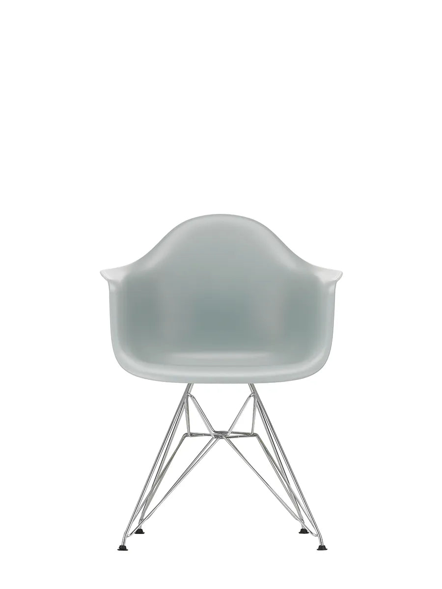 Eames Plastic Armchair DAR, verchromt von Vitra