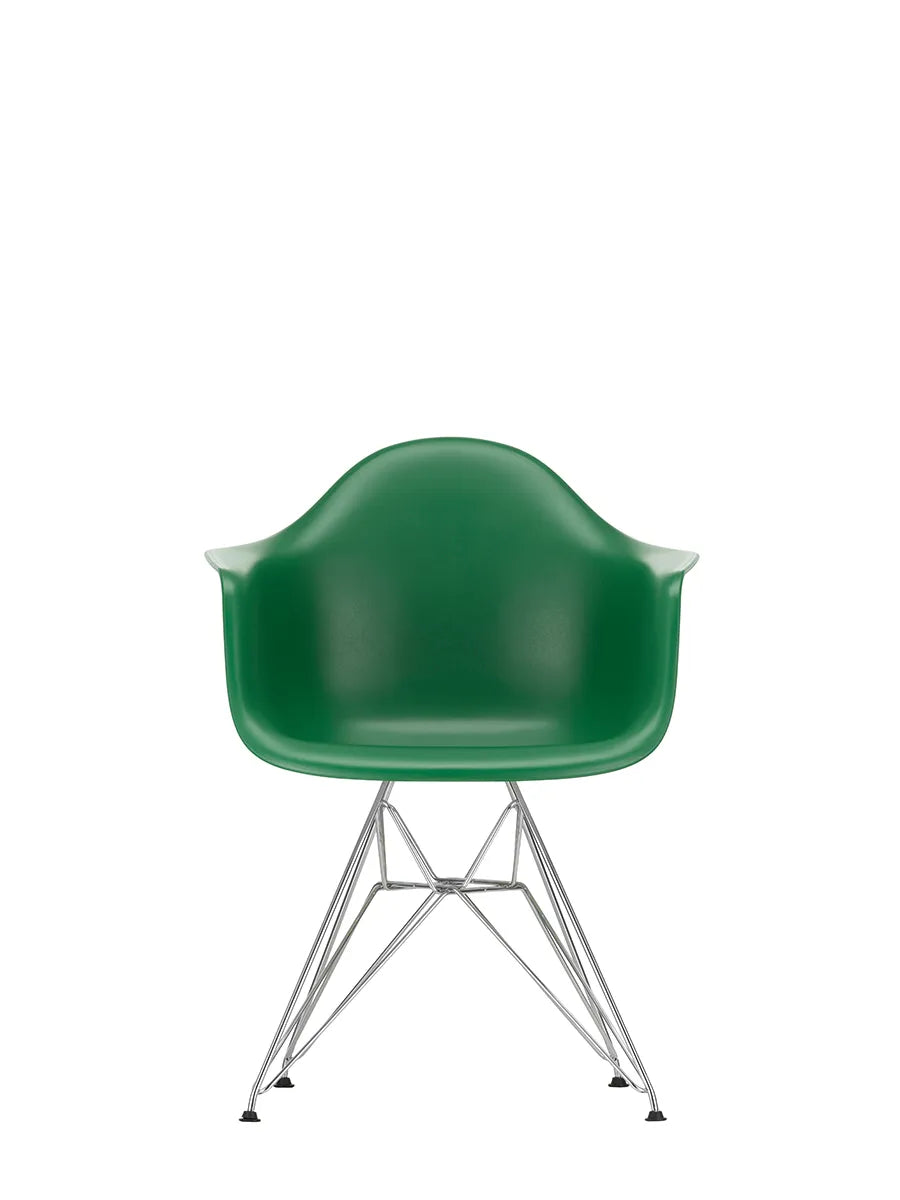 Eames Plastic Armchair DAR, verchromt von Vitra - Emerald - Jacobsen Plus