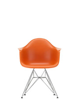 Eames Plastic Armchair DAR, verchromt von Vitra - Rostorange - Jacobsen Plus
