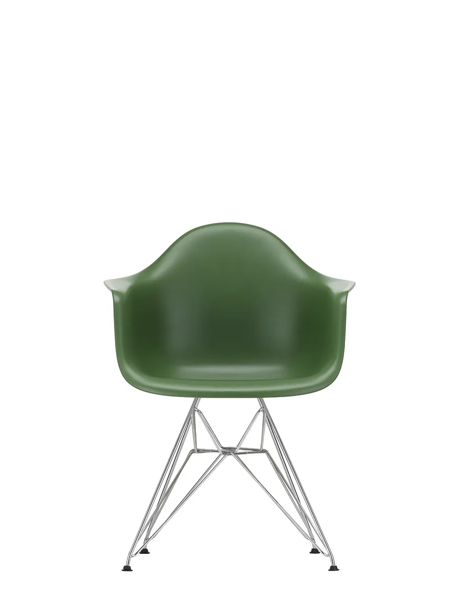 Eames Plastic Armchair DAR, verchromt von Vitra