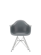 Eames Plastic Armchair DAR, verchromt von Vitra - Granitgrau - Jacobsen Plus