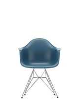 Eames Plastic Armchair DAR, verchromt von Vitra - Meeresblau - Jacobsen Plus