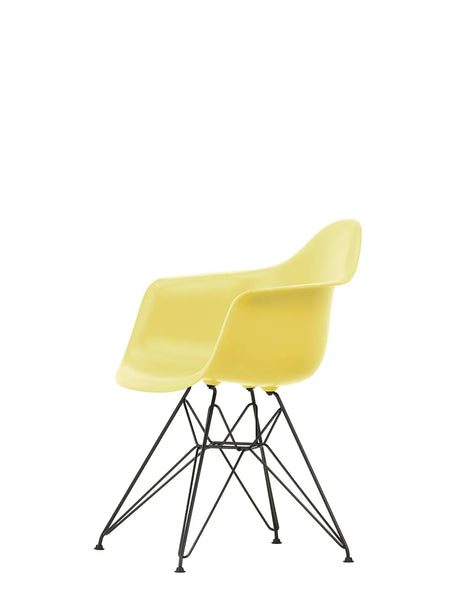 Eames Plastic Armchair DAR, Schwarz Pulverbeschichtung von Vitra - Mustard - Jacobsen Plus