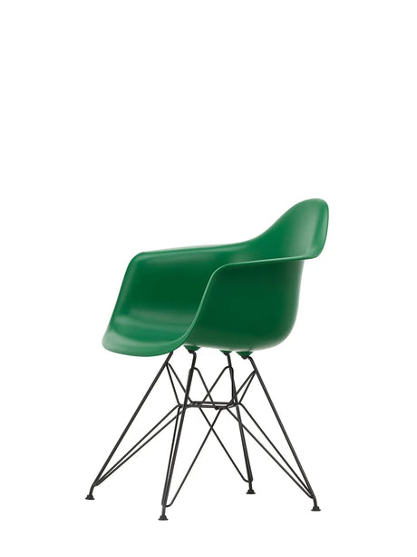Eames Plastic Armchair DAR, Schwarz Pulverbeschichtung von Vitra - Mustard - Jacobsen Plus
