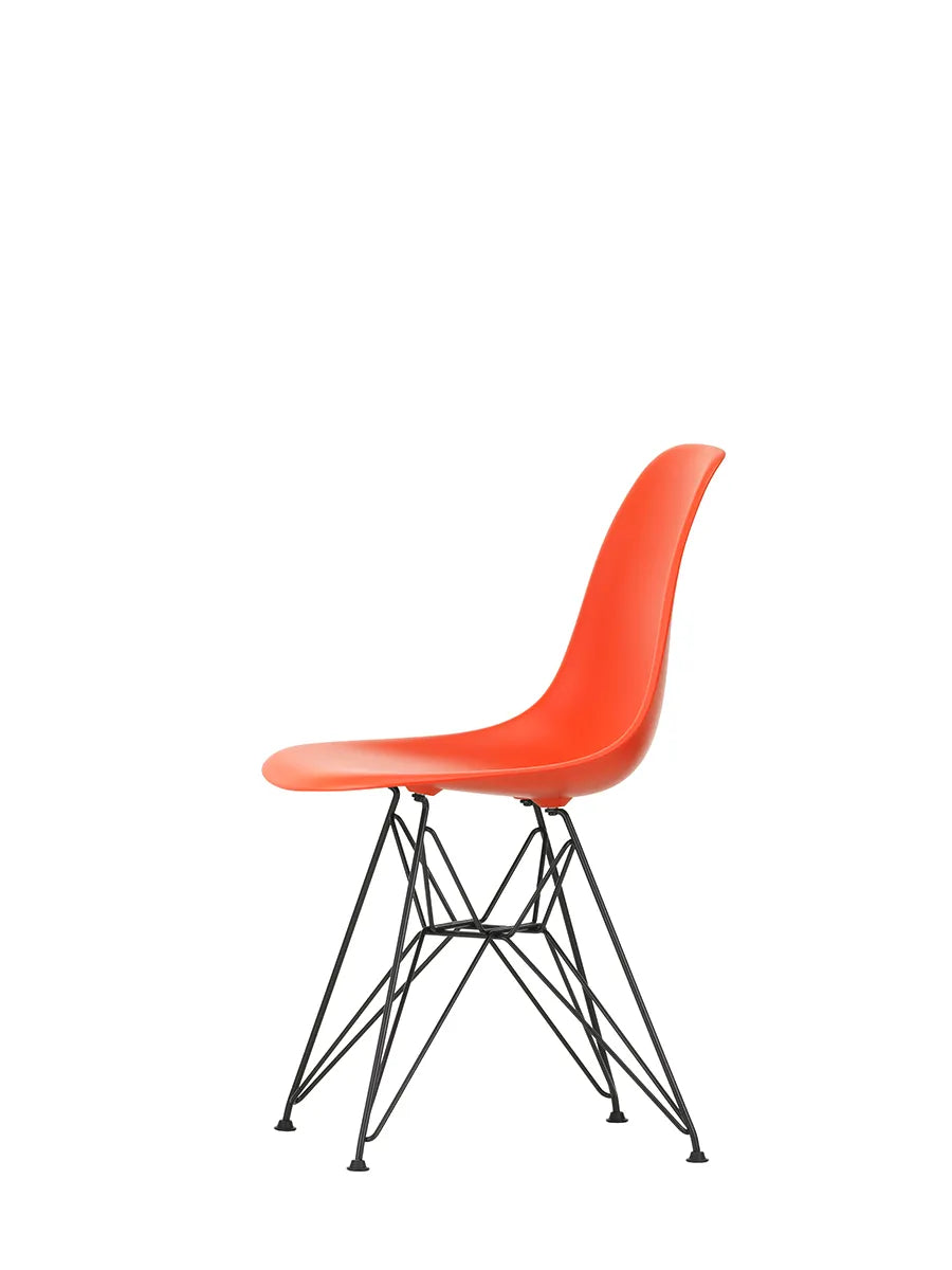 Eames Plastic Side Chair DSR, sort pulverlakeret fra Vitra - 7 - Jacobsen Plus