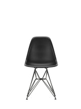 Eames Plastic Side Chair DSR, sort pulverlakeret fra Vitra - Deep black - Jacobsen Plus