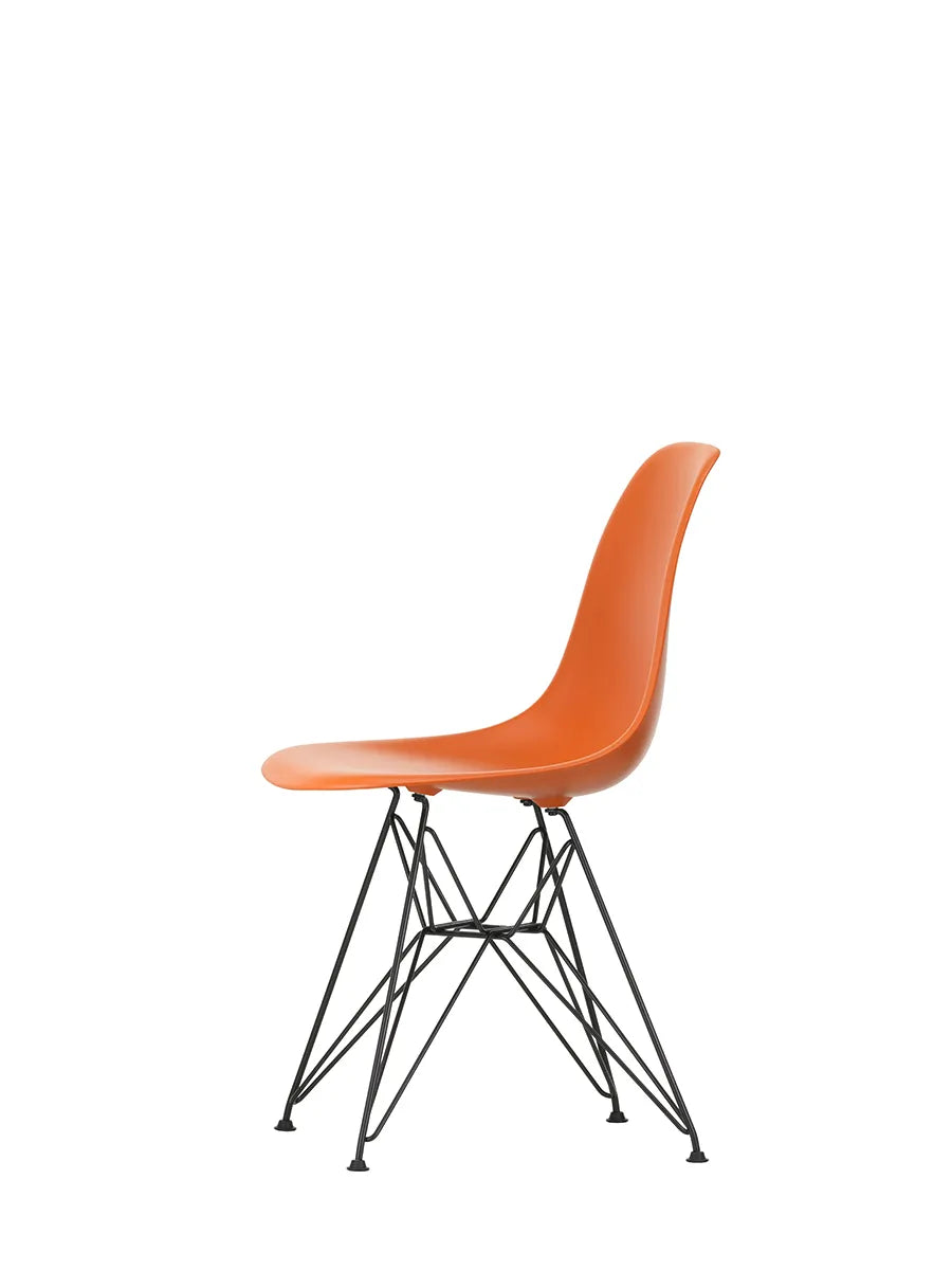 Eames Plastic Side Chair DSR, sort pulverlakeret fra Vitra - 10 - Jacobsen Plus