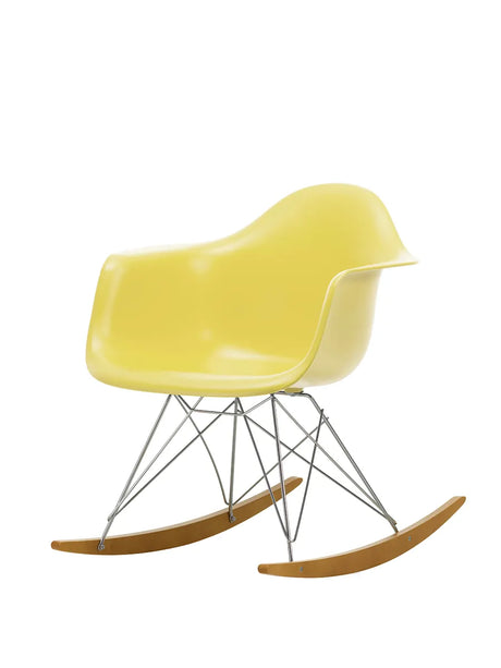 Eames Plastic Armchair RAR, Schaukelstuhl von Vitra - Mustard - Jacobsen Plus