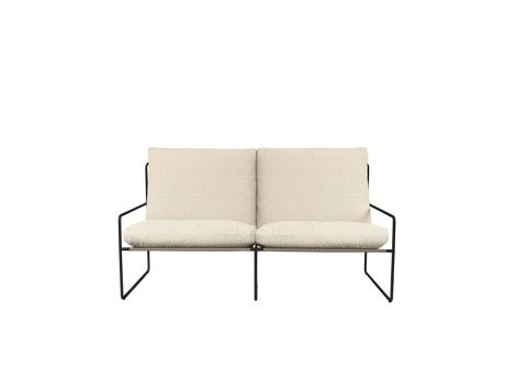 Desert 2-Seater fra Ferm Living - Black - Pure Boucle - Off-white - Jacobsen Plus