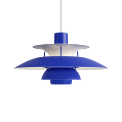 PH 5 Pendelleuchte, monokrom blue af Poul Henningsen