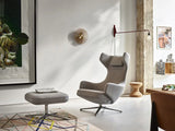Grand Repos Lænestol, cream/dark brown fra Vitra - 3 - Jacobsen Plus