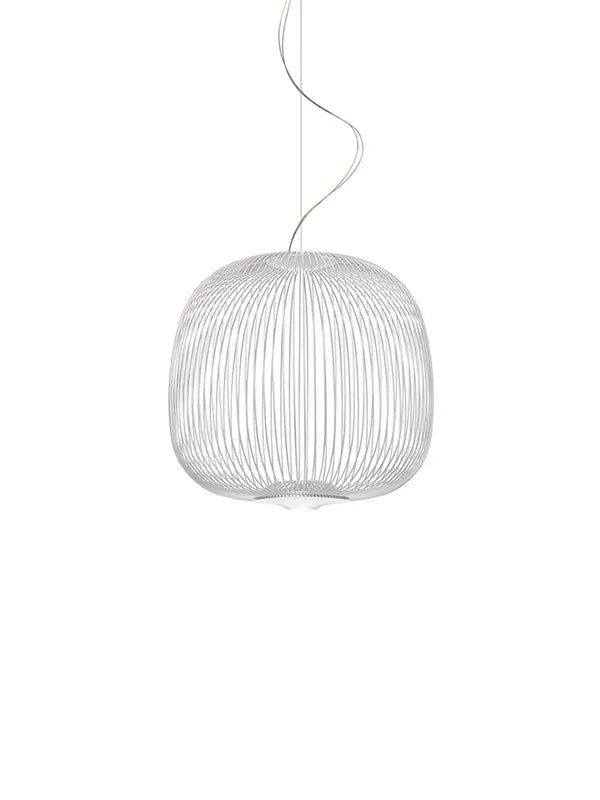 Spokes 2 Pendelleuchte von Foscarini - Klein / Weiß / LED - ohne Dimmer - Jacobsen Plus