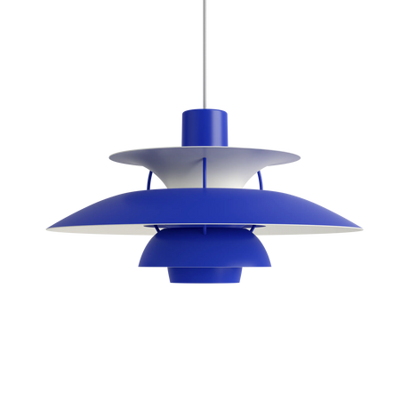 PH 5 Pendelleuchte, monokrom blue af Poul Henningsen - 4 - Jacobsen Plus