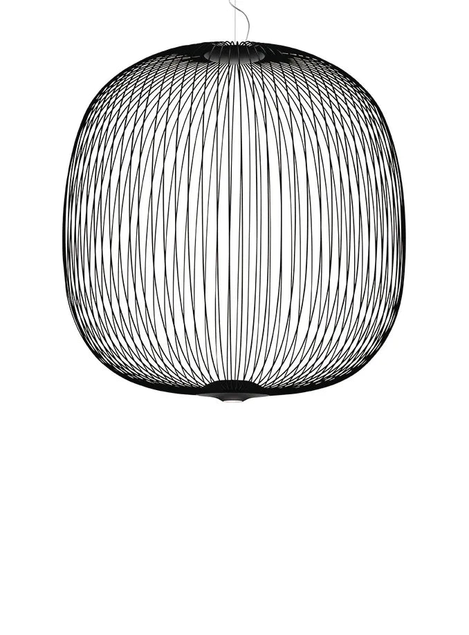 Spokes 2 Pendelleuchte von Foscarini - Groß / Schwarz / LED – mit Dimmer - Jacobsen Plus