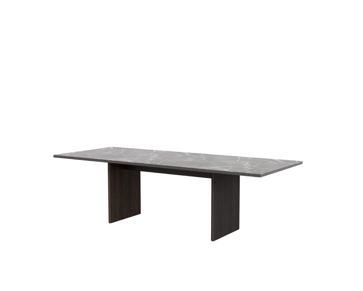 VIPP496 Cabin Tisch m/Steintop von Vipp - Pietra Grey - Dark Oak - Jacobsen Plus