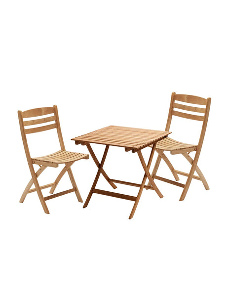 Skagerak Selandia Set, 2 Stühle und Tisch 75 von Fritz Hansen - 1 - Jacobsen Plus