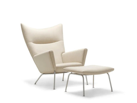 CH446 Hocker von Hans J. Wegner - Textil: Mood 2101 - Jacobsen Plus