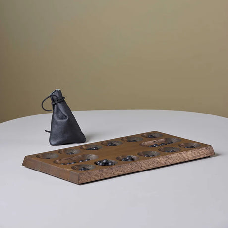 Kalaha Spiel von Piet Hein - Geräucherte Eiche - Jacobsen Plus