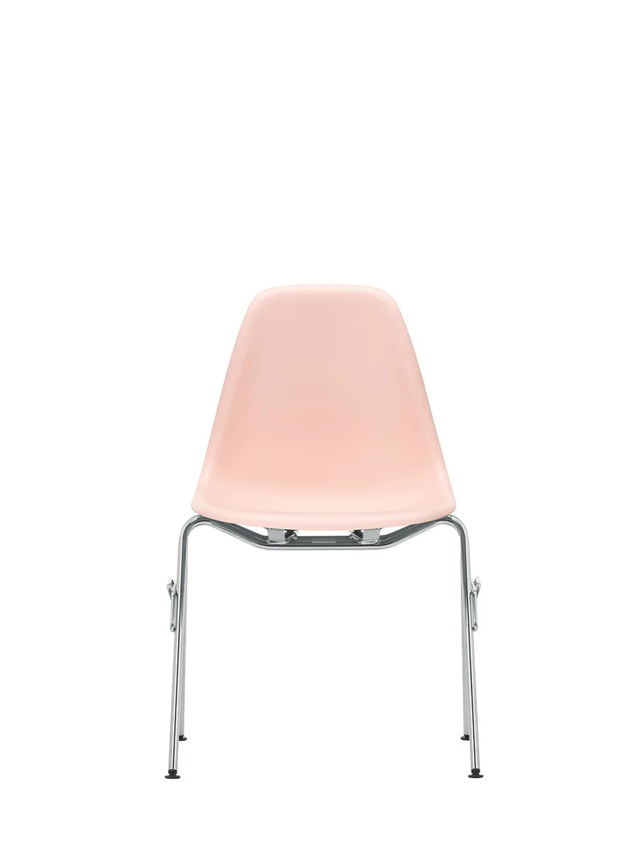 Eames Plastic Side Chair DSS-N, stabelbar fra Vitra - Pale Rose - Jacobsen Plus
