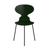 3100 Myren med 3 ben, sort stel af Arne Jacobsen - Farvet finér - Ask - Evergreen (955) - Jacobsen Plus