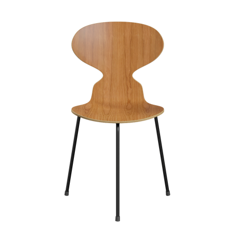 3100 Ant Chair mit 3 Beinen, schwarzem Gestell von Arne Jacobsen - Klar lackiertes Furnier - Kirschbaum - Jacobsen Plus