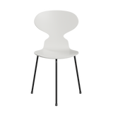 3100 Myren med 3 ben, sort stel af Arne Jacobsen - Lakeret finér - Hvid (100) - Jacobsen Plus