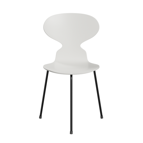 3100 Ant Chair mit 3 Beinen, schwarzem Gestell von Arne Jacobsen - Lakeret Furnier - Weiß (100) - Jacobsen Plus