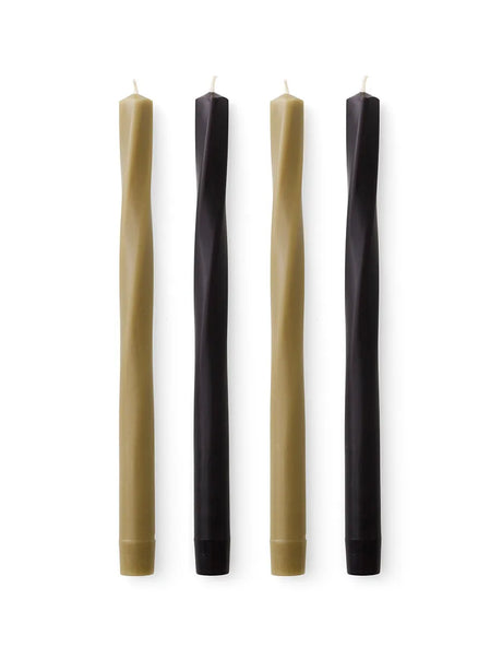 Twist Tapered Kerzen, Satz á 4 Stk. von Audo Copenhagen - Neutral - Jacobsen Plus