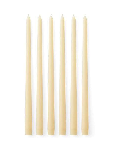 Spire Smooth Tapered Lys, sæt á 6 stk. fra Audo Copenhagen - Ivory - Jacobsen Plus