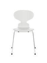 3101 Myren Stol lakeret af Arne Jacobsen - Hvid / Krom - Jacobsen Plus