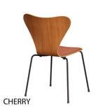 Fritz Hansen - 3107 stol, naturfiner og forsidepolstret i Grace læder - 4 - Jacobsen Plus
