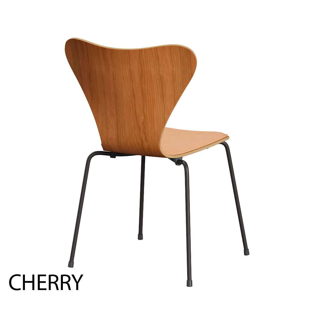 Fritz Hansen - 3107 stol, naturfiner og forsidepolstret i Natur læder - 6 - Jacobsen Plus