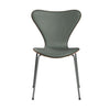 Mørkbejdset eg - Concrete Grey læder - Silver Grey stel