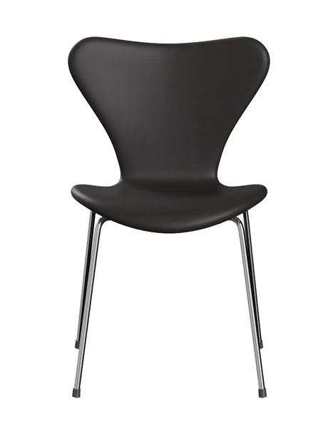 3107 Serie 7, vollgepolstert von Arne Jacobsen - Soft Leder / Schwarz-braun - Jacobsen Plus