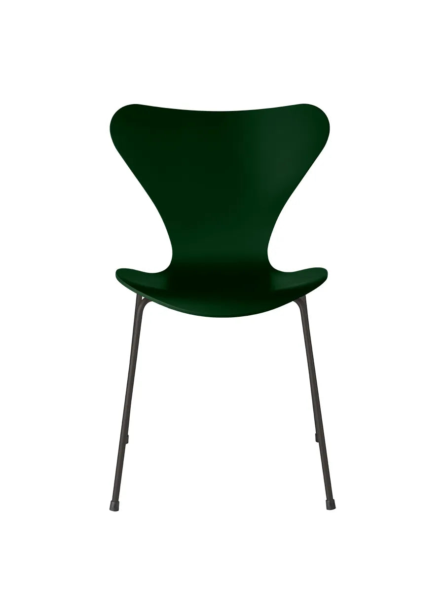 3107 Serie 7 Stuhl lackiert von Arne Jacobsen - Evergreen / Warmer Graphit - Jacobsen Plus