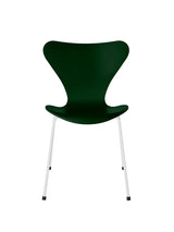 3107 Serie 7 Stuhl lackiert von Arne Jacobsen - Evergreen / Weiß - Jacobsen Plus