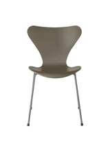 3107 Serie 7 Stuhl lackiert von Arne Jacobsen - Olive Green / Silver Grey - Jacobsen Plus