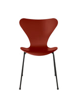 3107 Serie 7 Stuhl lackiert von Arne Jacobsen - Venezianisch Rot / Schwarz - Jacobsen Plus